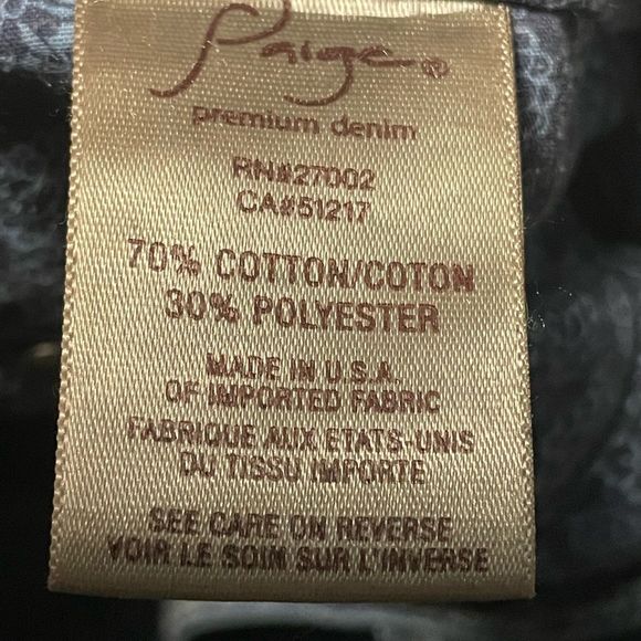PAIGE verdugo jegging size 29 dark wash mild distressing - Picture 8 of 9
